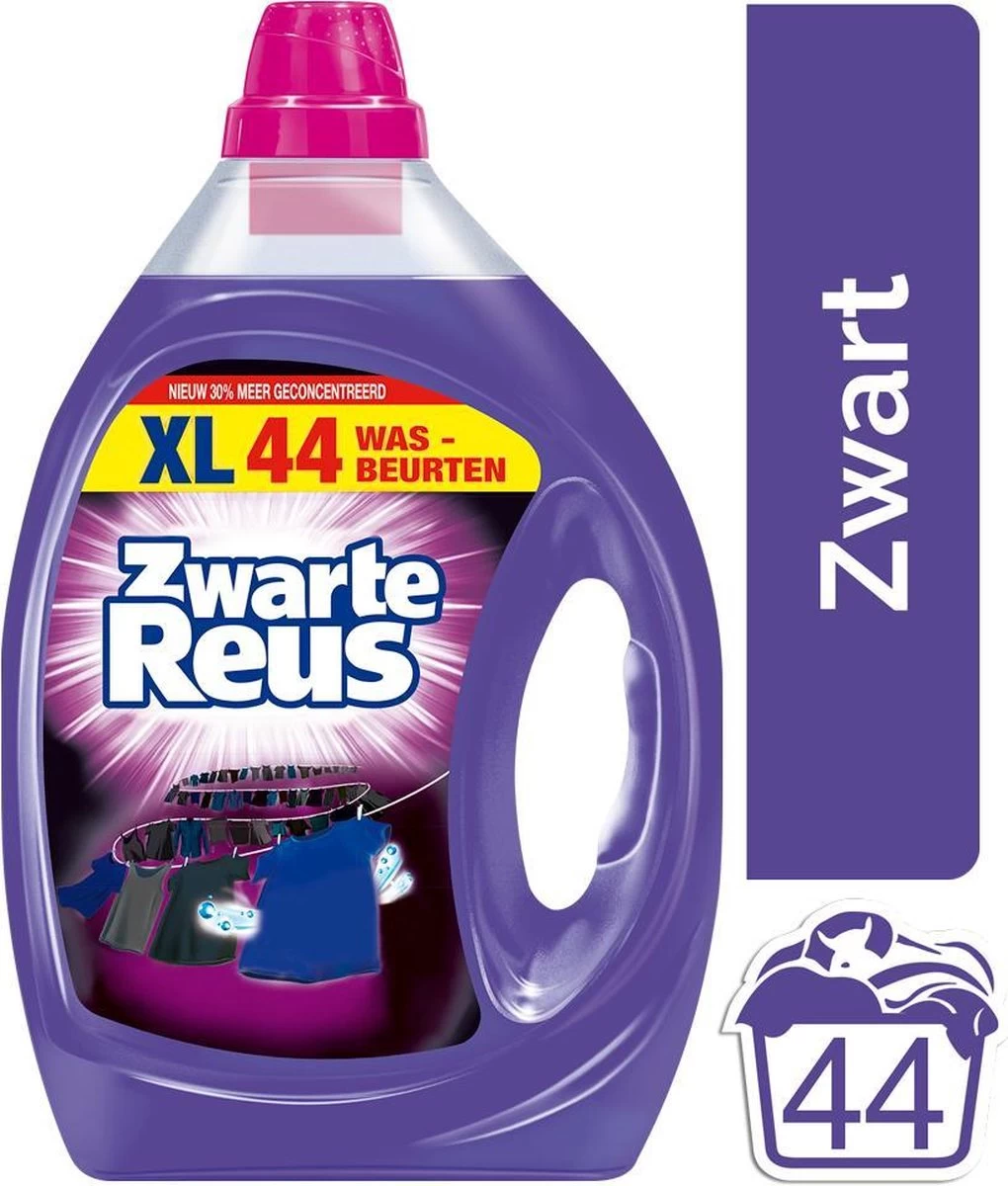 Zwarte Reus Gel - 44 Wasbeurten - Vloeibaar - Wasmiddel - Afbeelding 13