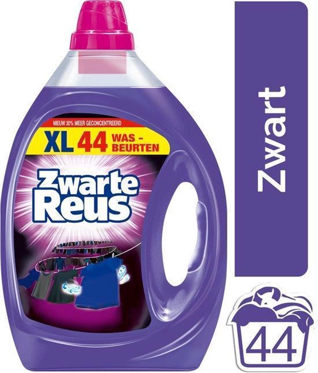 Zwarte Reus Gel - 44 Wasbeurten - Vloeibaar - Wasmiddel - Afbeelding 14