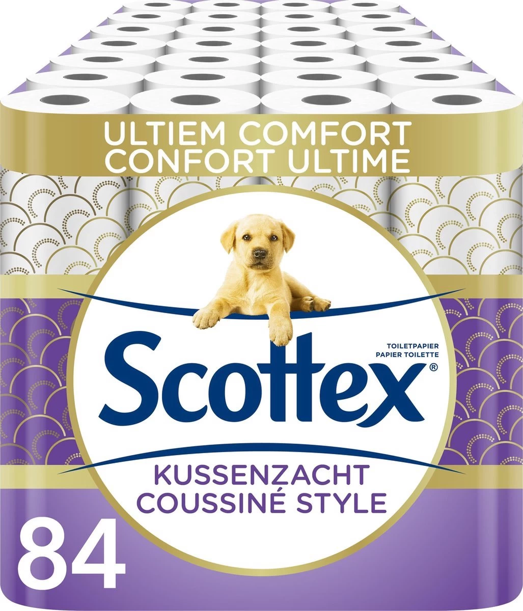 Scottex Toiletpapier - Kussenzacht Design Wc Papier - 84 Rollen