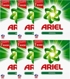 Ariel - Waspoeder - Original - 6 X 1,43kg (132 Wasbeurten)