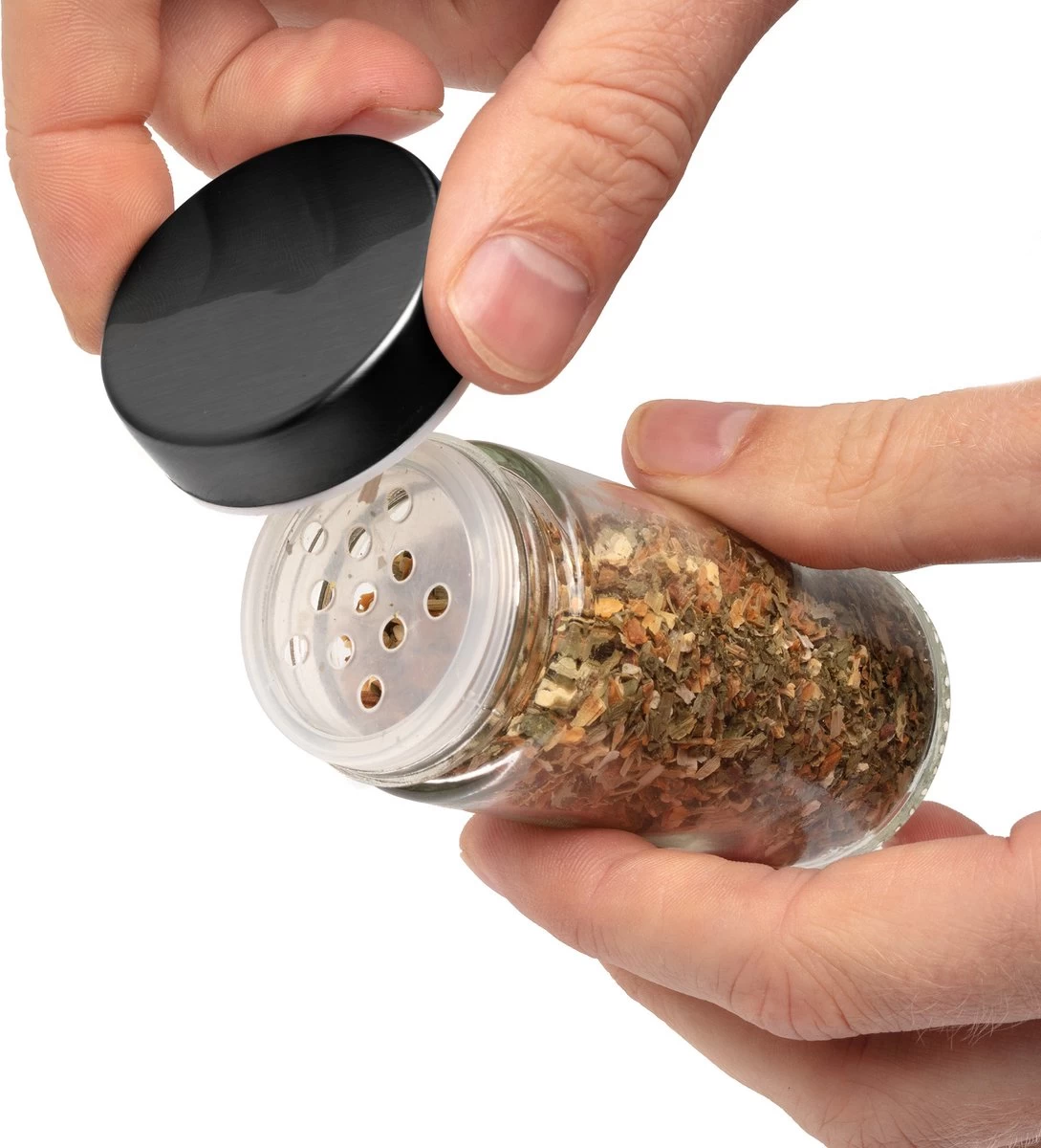 Pazzo Goods - Kruidenrek Staand - Kruidenrek Met Potjes - Zwart - RVS - Kruidenrek Draaibaar - 20 Kruidenpotjes - Inclusief Stickers & Stift - Kruiden Carrousel - Afbeelding 9