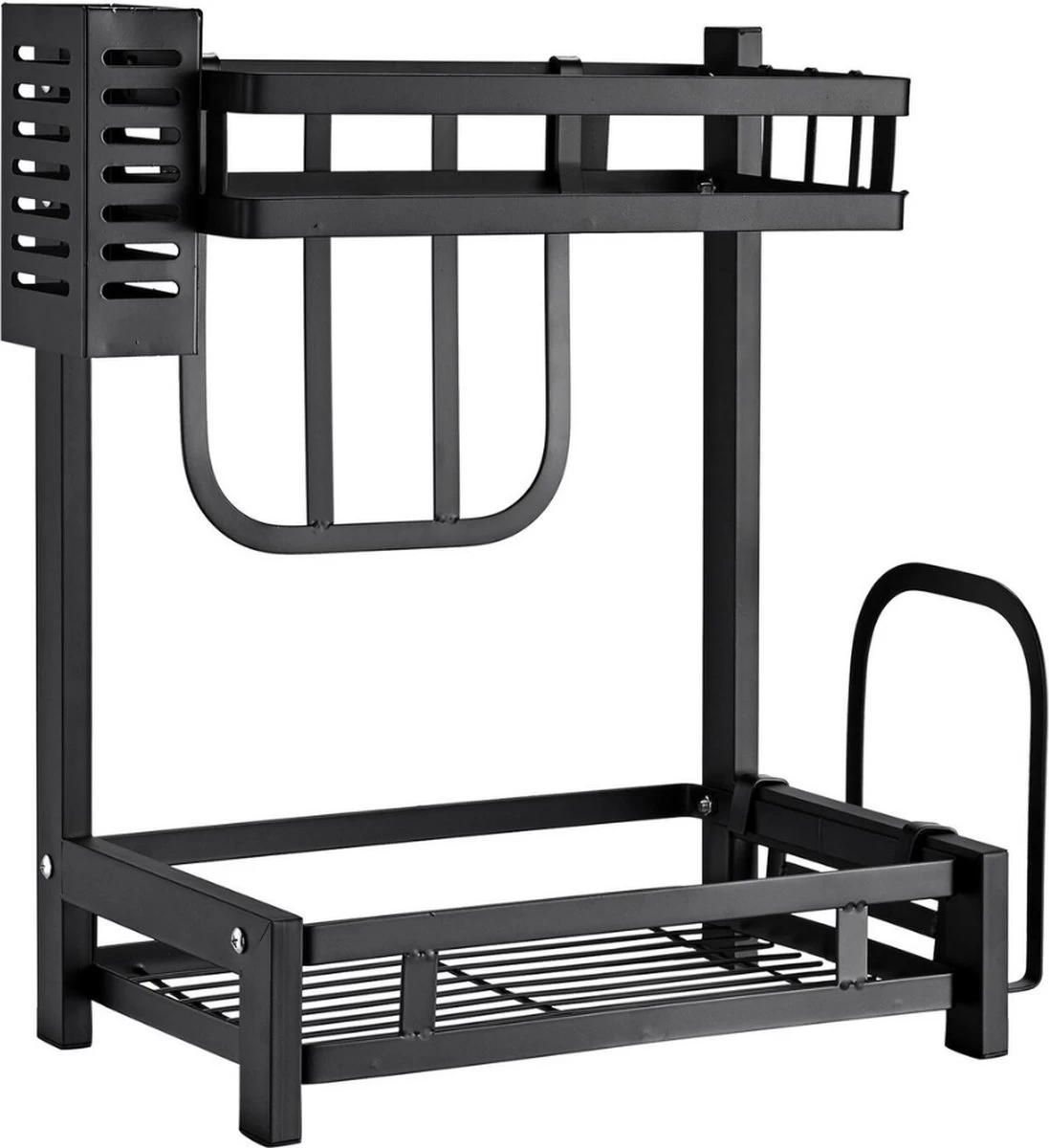 Pazzo Goods - Keuken Organizer - Keukenrek - Zwart - Metaal - 2 Laags - Multifunctioneel - Zwart - - Afbeelding 8