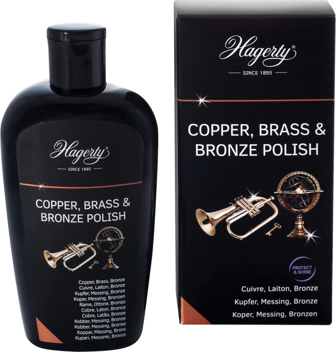 Hagerty Copper, Brass & Bronze Polish - Poetsmiddel Voor Koper, Messing En Brons 250 Ml - Afbeelding 3