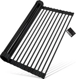 BOTC Afdruiprek - Verstelbaar - Afdruipmat Voor Afwas - Pannenonderzetter - Opvouwbaar