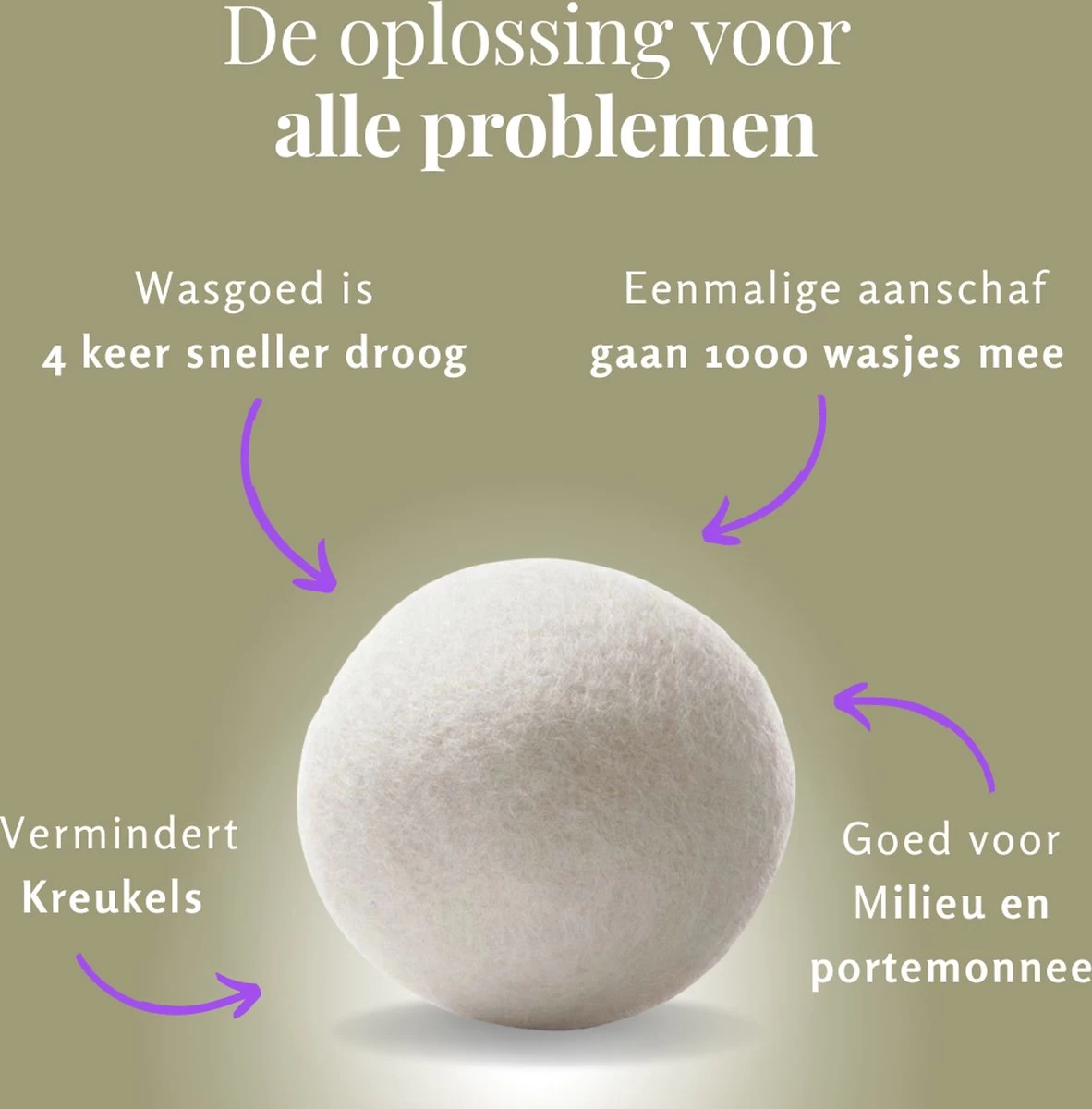 Goodlifehacks Originele XL 6 Stuks Drogerballen - Wasbollen - Wasverzachter - Zero Waste Dryerballs - Duurzaam - Herbruikbare Droogballen - Wit & Grijs - Energie Besparen - Afbeelding 4