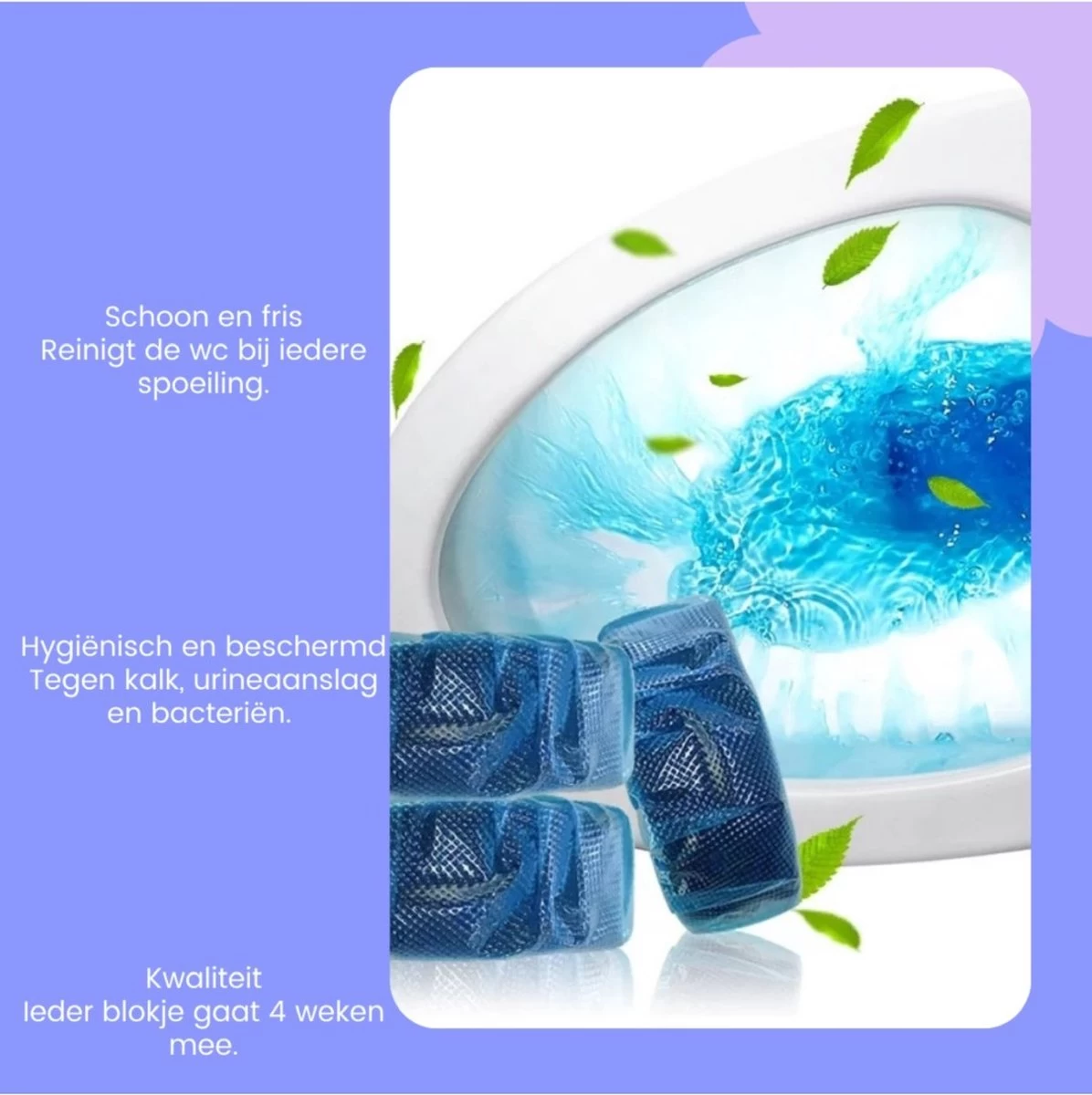 DONGOODS® Toiletblokjes Voor Inbouwreservoirs – WC-blokjes – Toiletblokken In Een Voordeelverpakking – 12 Stuks - Afbeelding 2