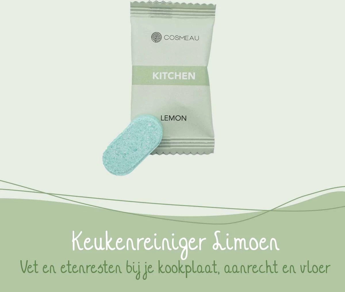 Cosmeau Keukenreiniger 6 Stuks Tabletten Cleaning Tabs Schoonmaak Tabs - Kitchen- Navulverpakking - Refill - Afbeelding 2