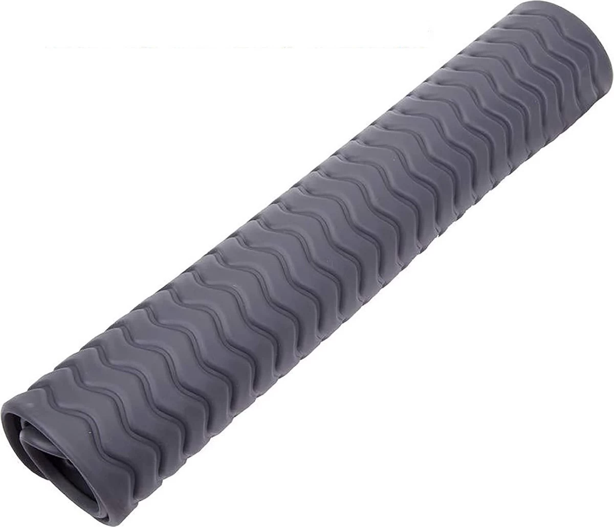 Merkloos Afdruipmat - Pannenonderzetter- Siliconen Mat - Zwart - 30 X 40 CM - Met Ophanggat - Hittebestendig - Afbeelding 3