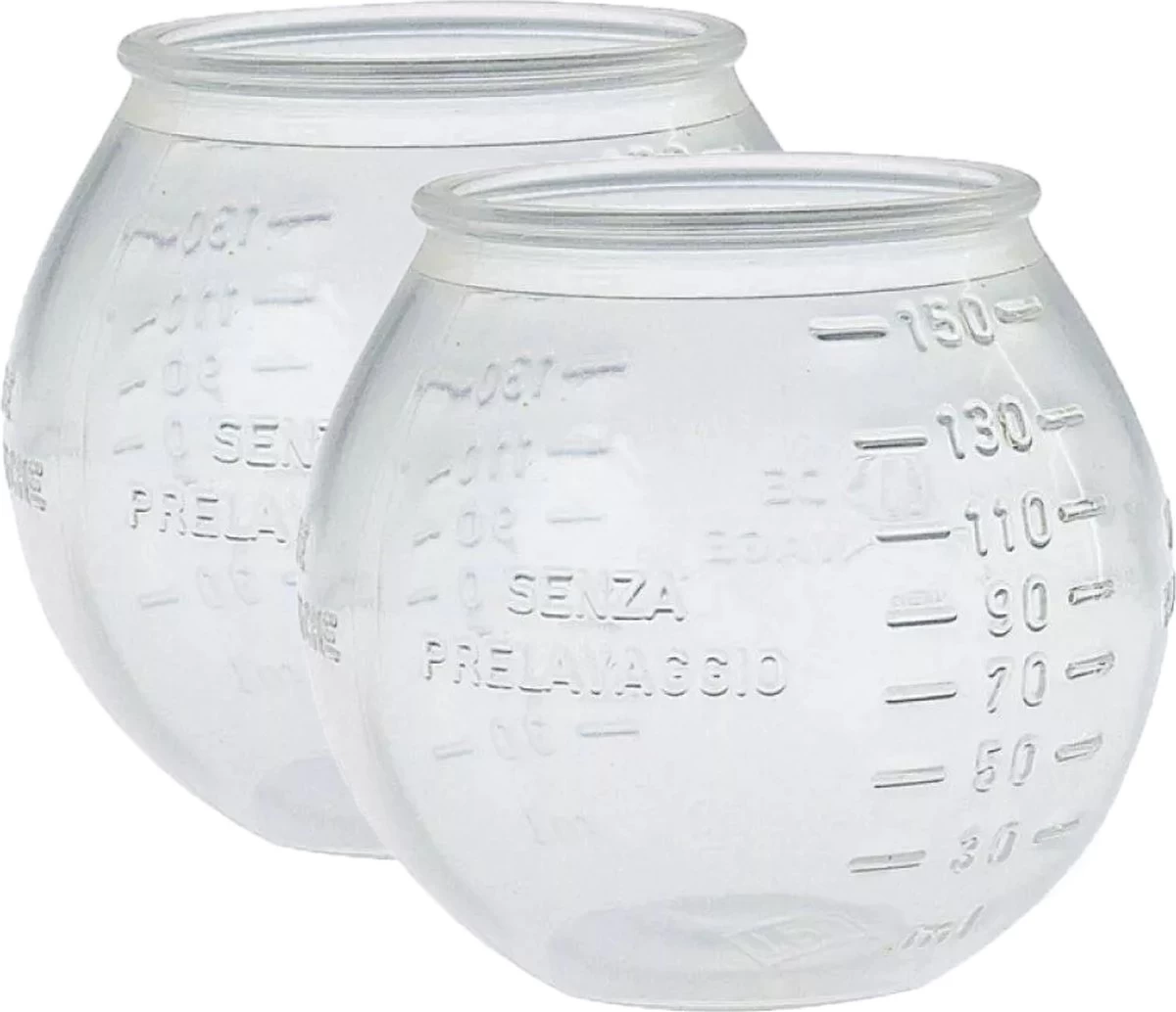 Merkloos Doseerbol 2 Stuks 150ml - Transparant - Wasbol - Wasbollen - Vloeibaar Wasmiddel Doseren - Voor Wasmachine - Doseerdop - Wasbal - Doseerwasbal - Herbruikbaar - Milieuvriendelijk