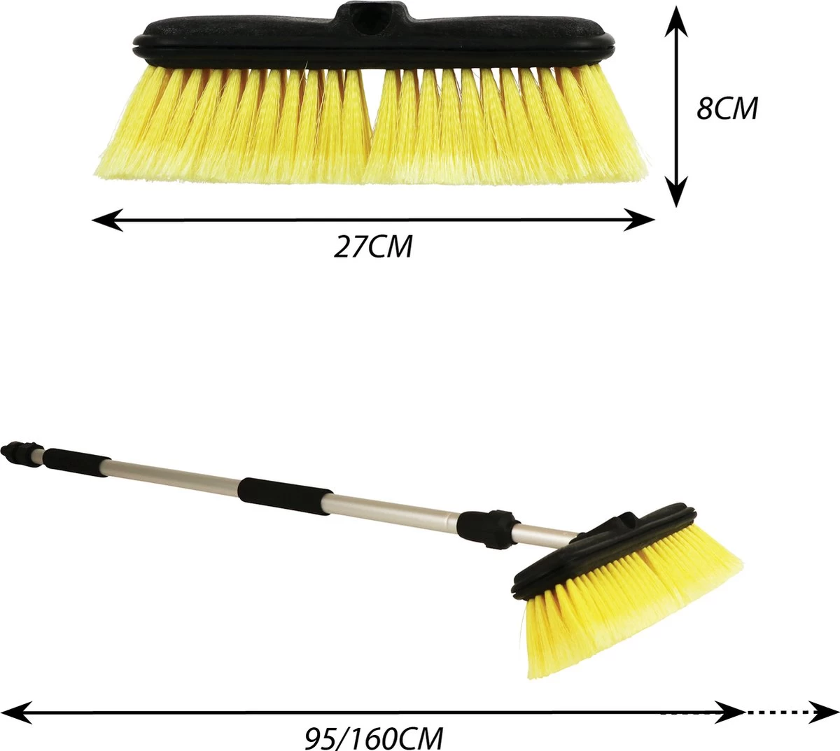 Protecton Wasborstel Met Telescopische Steel | Wasborstel Met Uitschuifbare Steel Auto - Afbeelding 8