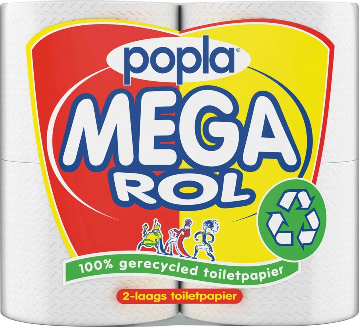 Popla Megarol Wc Papier - 24 Rollen