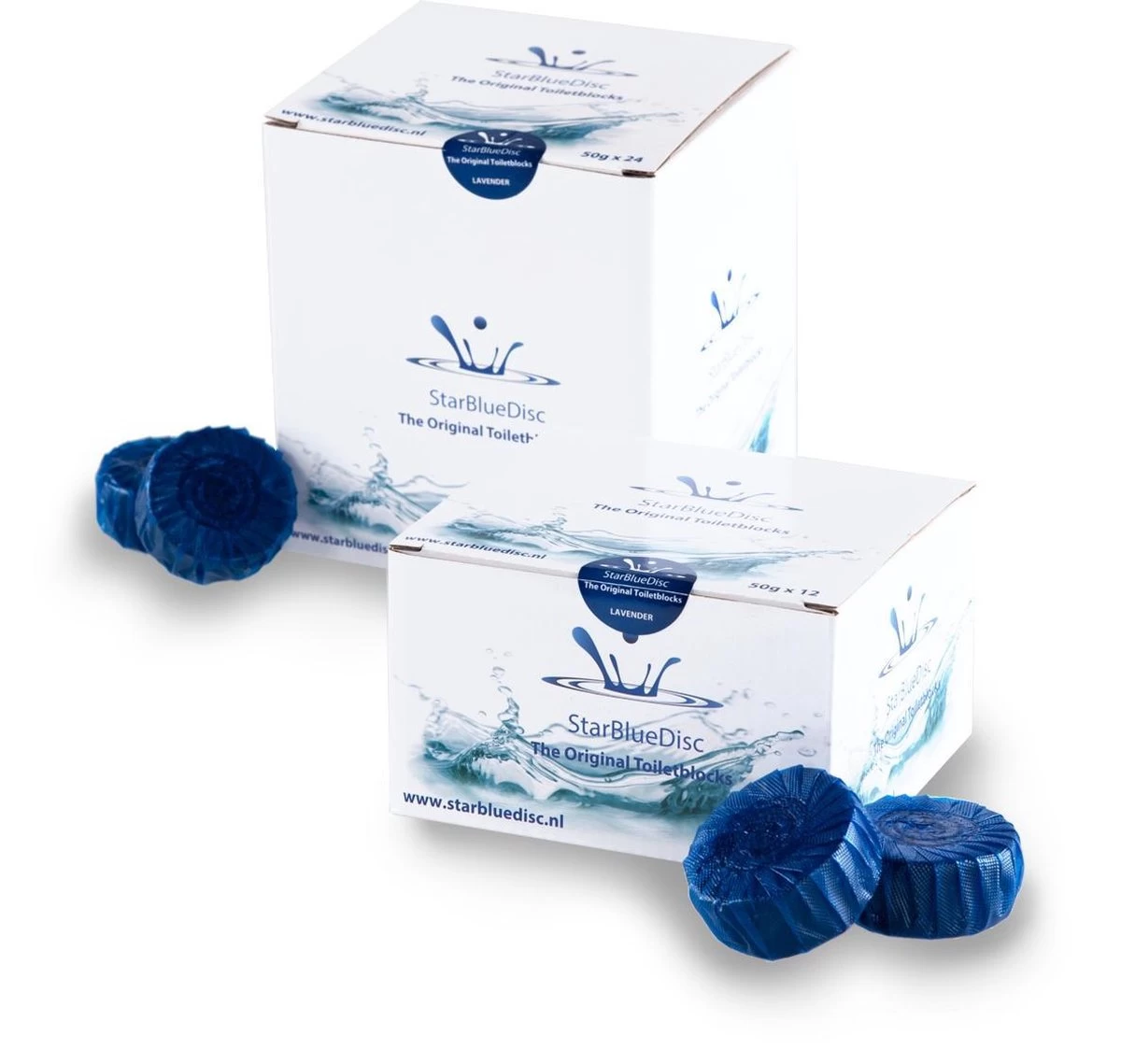 StarBlueDisc 12 Stuks Toiletblokjes Halfjaar Verpakking Blauw - Afbeelding 6
