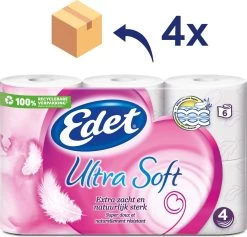 Edet Ultra Soft - 4-laags Wc Papier - 4 X 6 Rollen