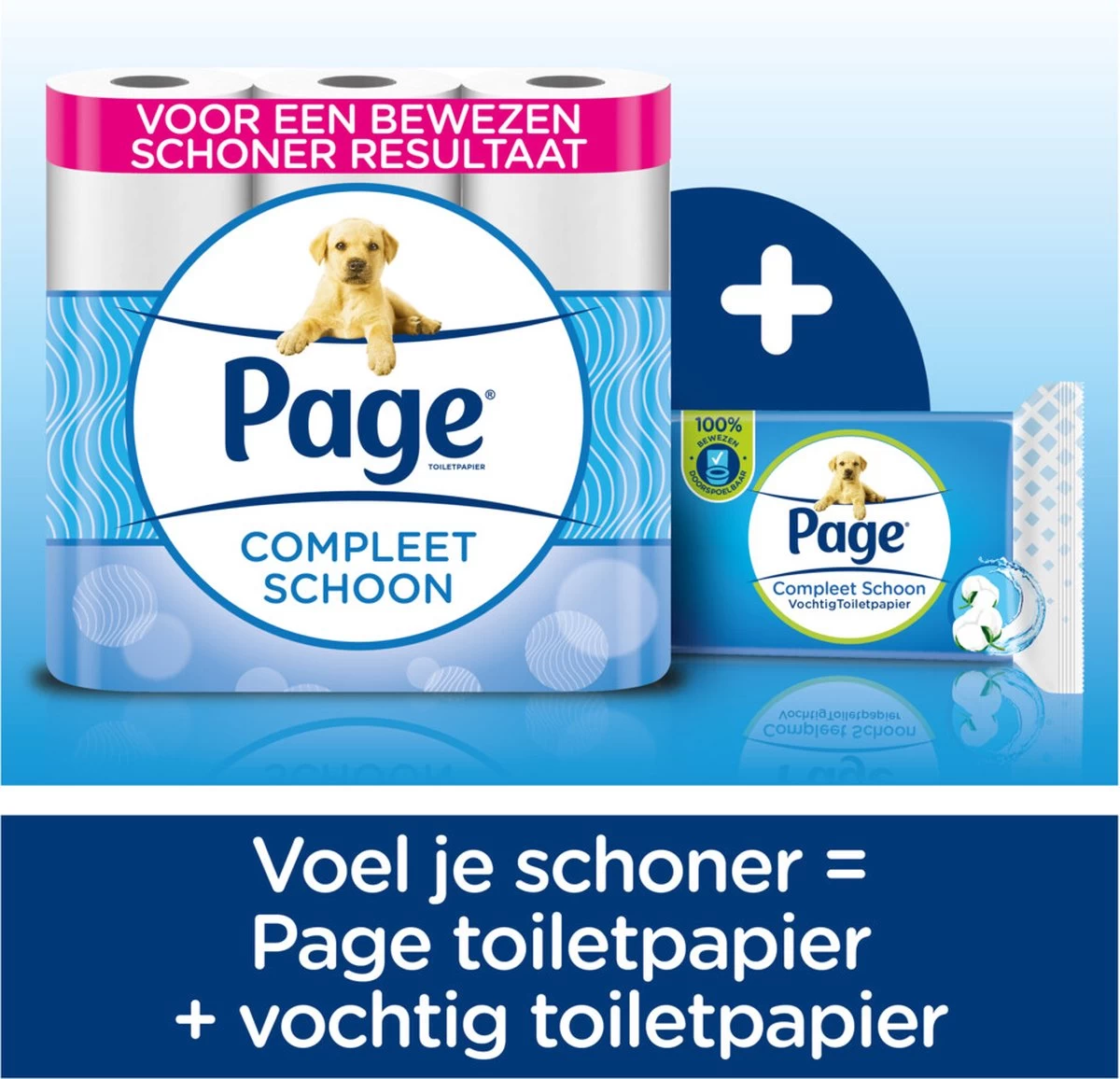 Page Vochtig Toiletpapier - 6 X 74 Stuks - Compleet Schoon Maxi Vochtig Wc Papier - Voordeelverpakking - Afbeelding 9