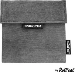 Roll'Eat Snack'n Go Herbruikbaar Boterhamzakje - Grijs