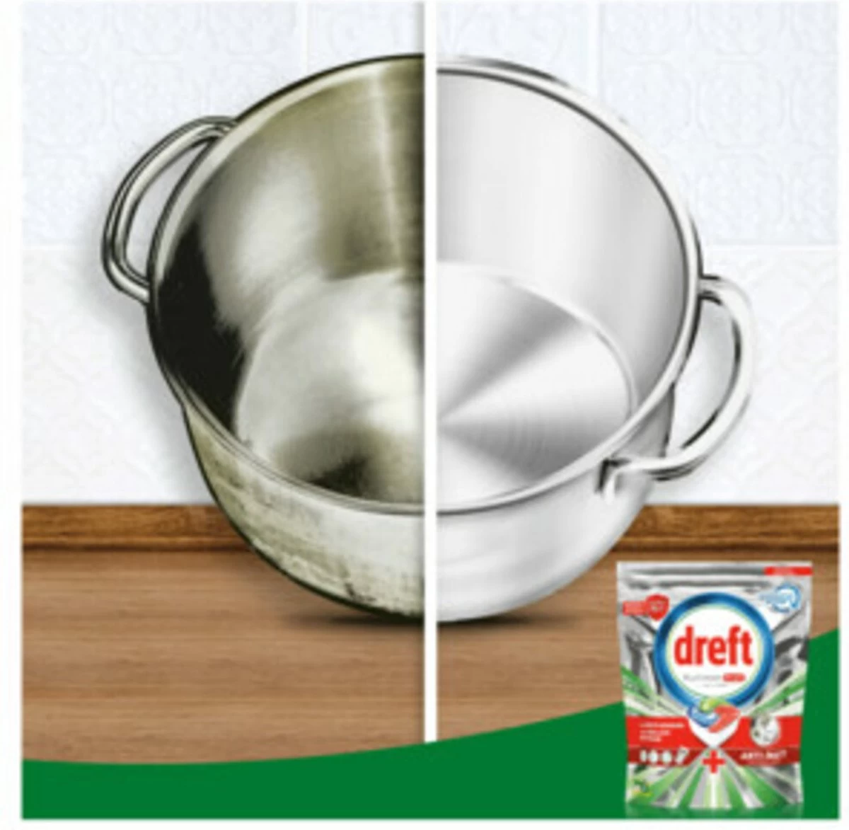 Dreft Platinum Plus All In One Deep Clean - Vaatwastabletten - Voordeelverpakking 5 X 16 Stuks - Afbeelding 4