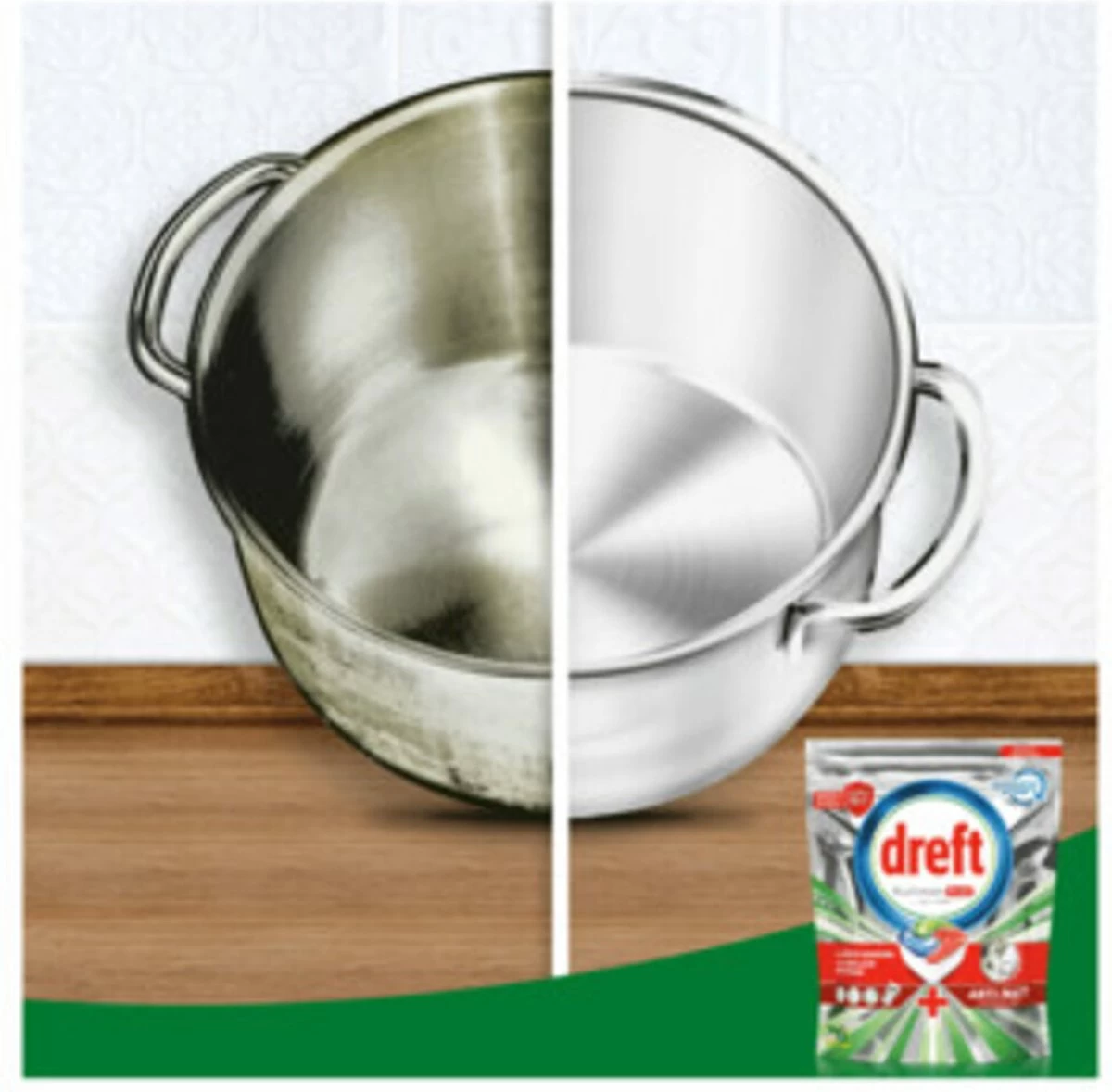 Dreft Platinum Plus All In One - Vaatwastabletten - Citroen - Voordeelverpakking 5 X 16 Stuks - Afbeelding 5