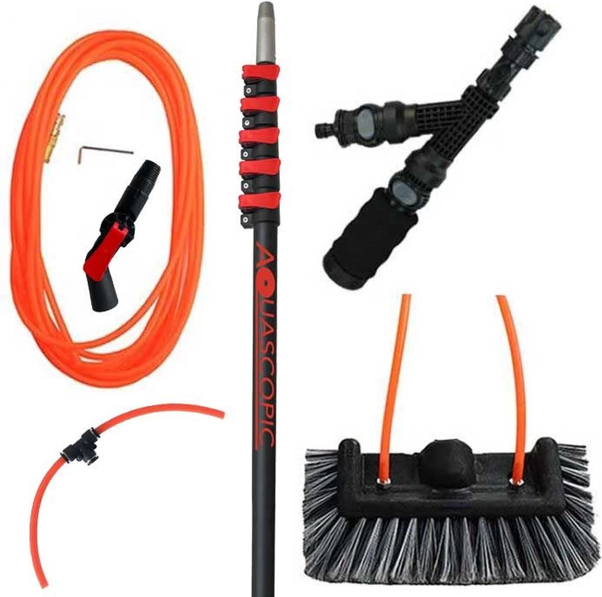 Aquacopic - Telescoopsteel Set Met Borstel - 11 Meter - Afbeelding 9