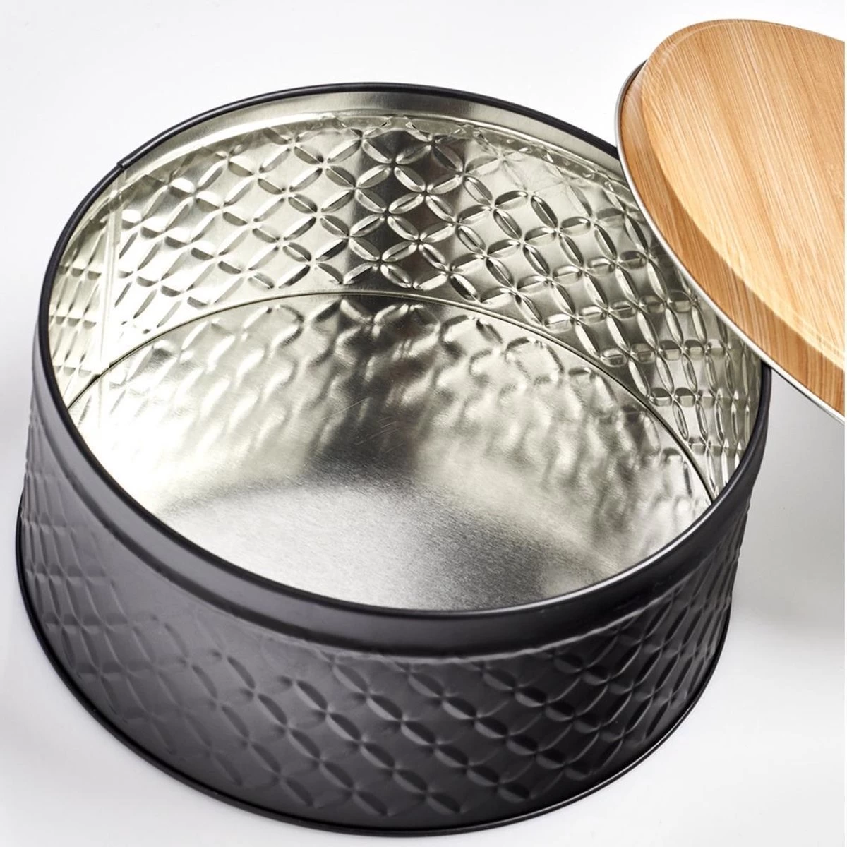 Zeller Bewaar/voorraad Blikken - Zwart - 3,8L - 20 X 9,5 Cm - Afbeelding 2