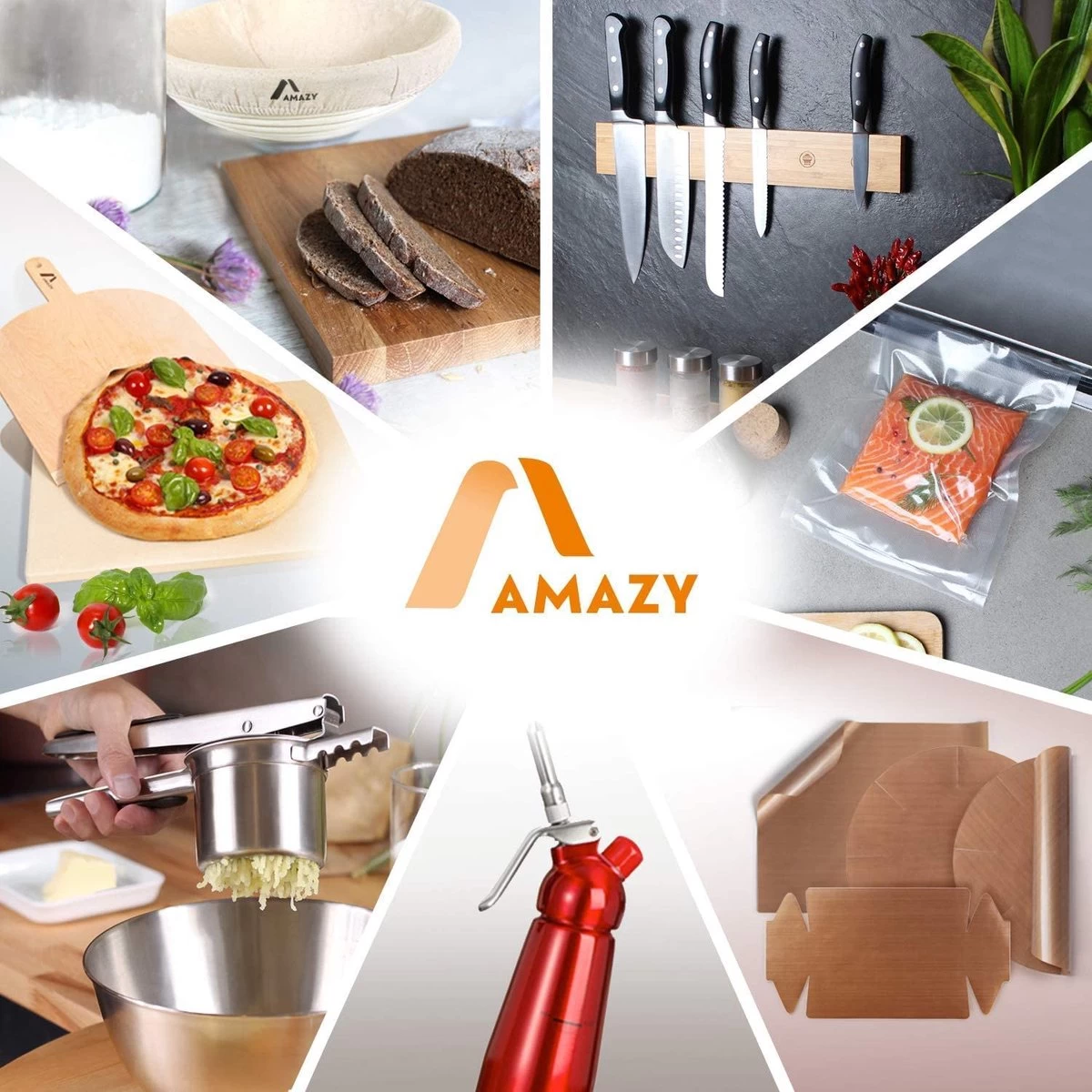 Amazy Bijenwasdoekjes (Set Van 7) - Gemaakt Van 100% Natuurlijke Bijenwas | Duurzaam Alternatief Voor Huishoudfolie En Aluminiumfolie - Voor Fruit, Groenten, Brood, Kaas En Ander Voedsel | Gecertificeerd - Afbeelding 6