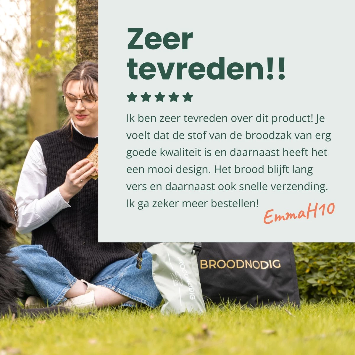 BROODNODIG® - Herbruikbare Boterhamzak - Van 100% Gerecyclede PET-flessen - Ideaal Als Diepvrieszakjes - Lunchzak - Herbruikbaar Boterhamzakje - Foodwrap - Lunchbox - 30x20cm - Pastel Groen - Afbeelding 2