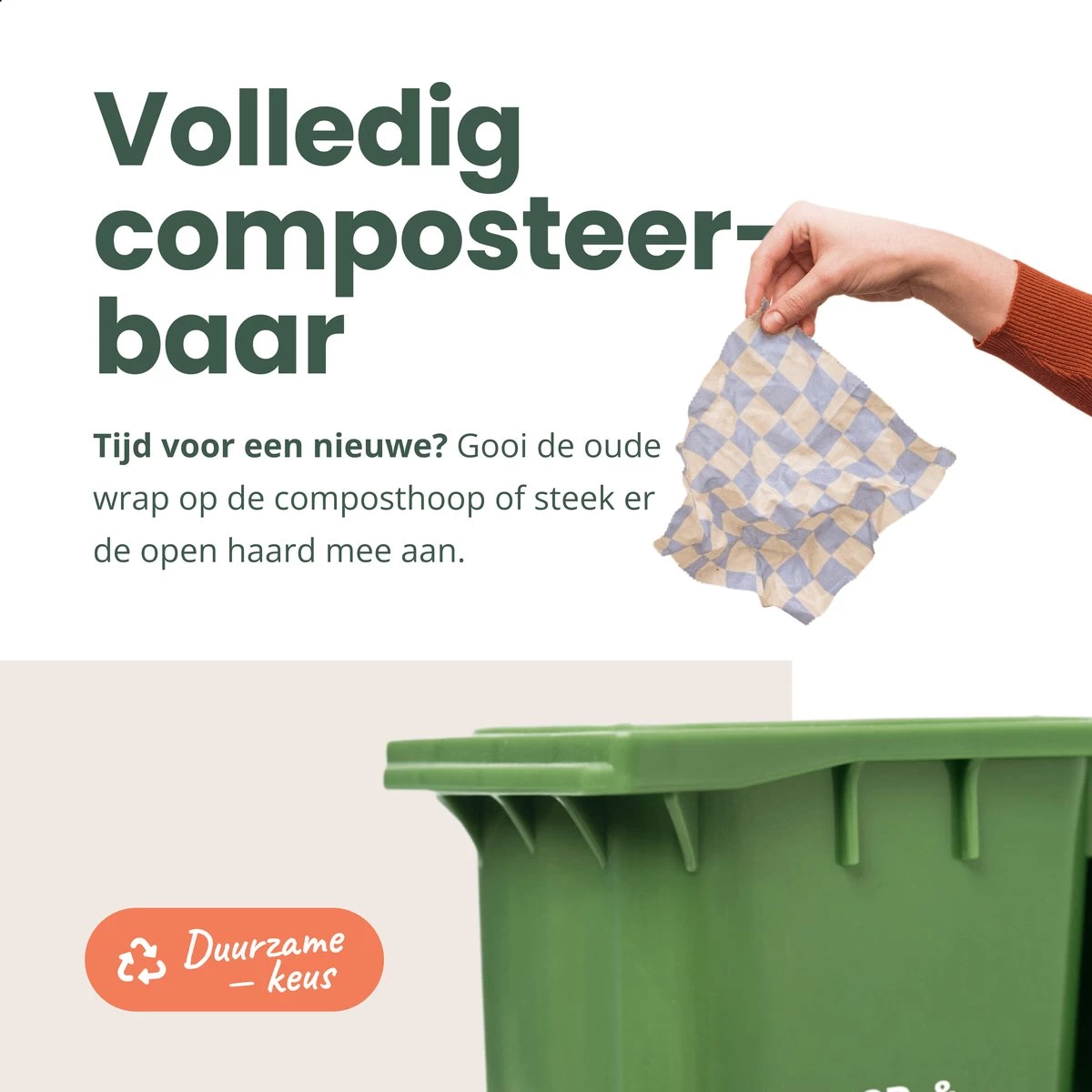 BROODNODIG® - Bijenwas Wraps (Bijenwas Doek) - Set Van 4 - 1S, 2M, 1L - Foodwrap - Beeswax Wraps - Bee Wrap - Beewax - Bijenwasdoek - Zero Waste - Duurzaam Cadeau - Herbruikbaar Boterhamzakje - Afbeelding 3