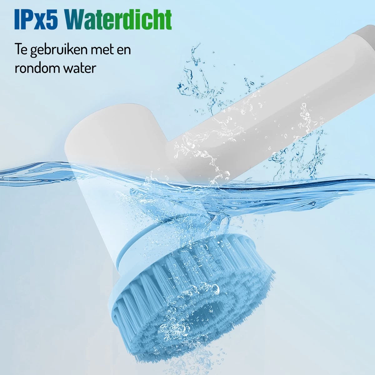 Elektrische Schoonmaakborstel - Schrobborstel - Handborstel - Schuurborstel - Schrobber - Badkamer - Toilet - Keuken - Afbeelding 5