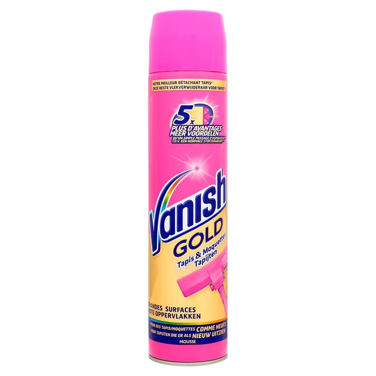 Vanish Gold Mousse Voor Tapijt Vlekkenverwijderaar - 600 Ml - Afbeelding 4
