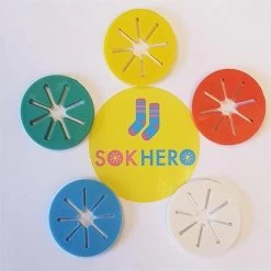 Sokhero - Sokken Waszak Cadeau - Wassen Sok Organiser - Wasmachine Sock Clips Wasnet - Ideale Praktische Knijpers Waslijn - Drogen Huishouden Wasknijpers - (15 Stuks 5 Kleuren Voor Sokken)
