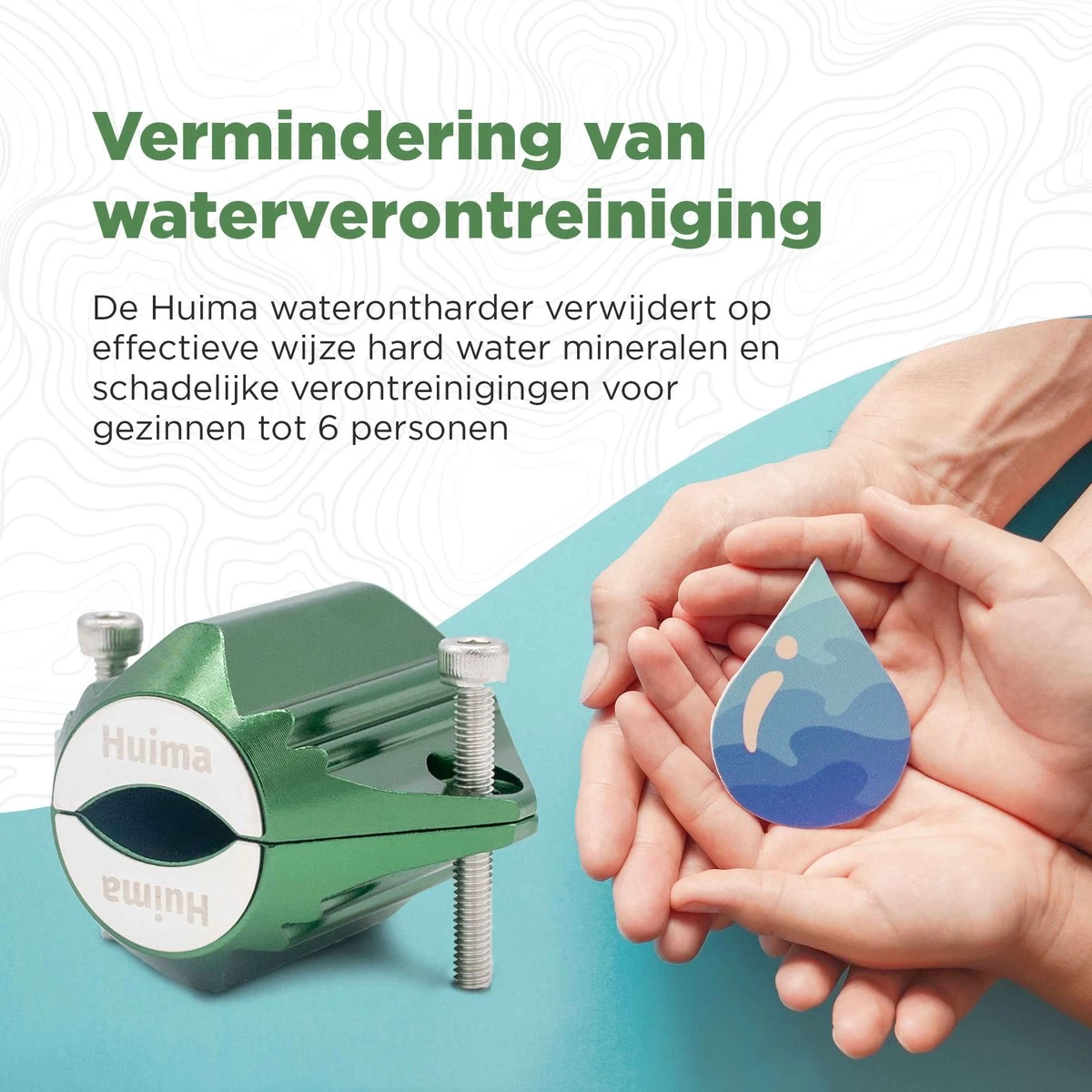 Huima Magnetische Waterontharder – Waterontkalker – Waterontharder Magneet – Ontkalker – Antikalk Magneet – Waterverzachter - Waterontharder Waterleiding – Kalk – Antikalk - Afbeelding 3