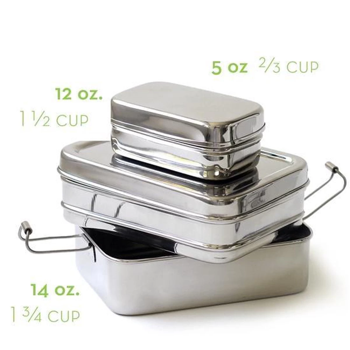 Eco Lunchbox - RVS - 3 Bakjes In 1 - Afbeelding 7
