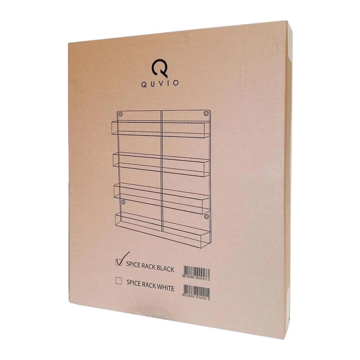 QUVIO Groot Kruidenrek - Staal - Wit - Ophangbaar - Voor 32 Kruidenpotjes - 4 Laags - Afbeelding 6