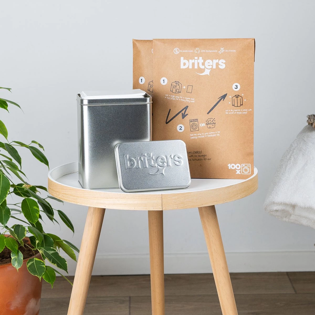 Briters Bewaarblik Origineel - Voor 200 Briters Wasstrips - Gemaakt In Nederland - Aluminium - 100% Recyclebaar - 10 Jaar Garantie - Afbeelding 3