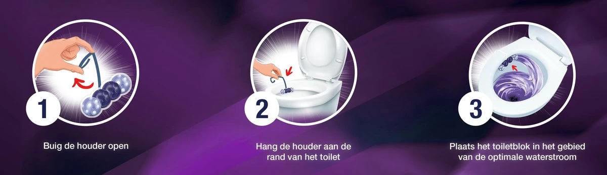 Witte Reus Kracht Actief Toiletblok - Lavendel - WC Blokjes Voordeelverpakking - 10 Stuks - Afbeelding 6