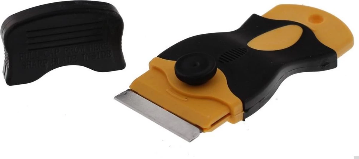 Scanpart Kookplaat Schraper - Schraapijzer - Radeermes - Voor Alle Glazen Kookplaten - Zoals Keramische Inductie En Halogeen Kookplaten - Kunststof - Vervangbaar Mesje - Krasvrij - Afbeelding 2