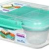 Sistema Bento Lunchbox 1.65L Met Yoghurtpotje - Minty Teal