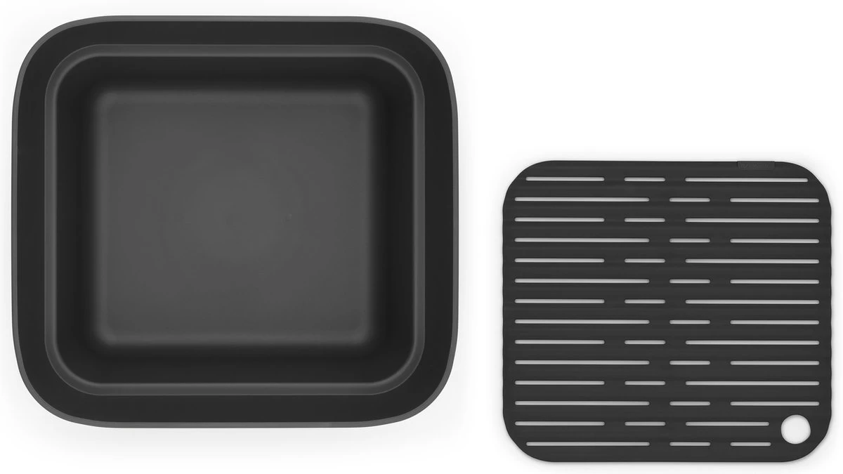 Brabantia SinkSide Afwasbak Vierkant - Met Afdruipschaal - Dark Grey - Afbeelding 6