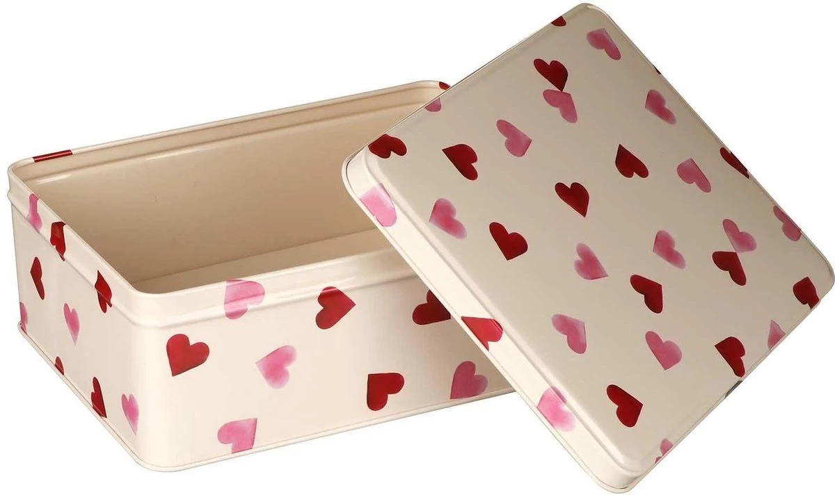 Emma Bridgewater - Vershouddoos - Bewaarblik - Rechthoek - Pink Hearts - Afbeelding 2