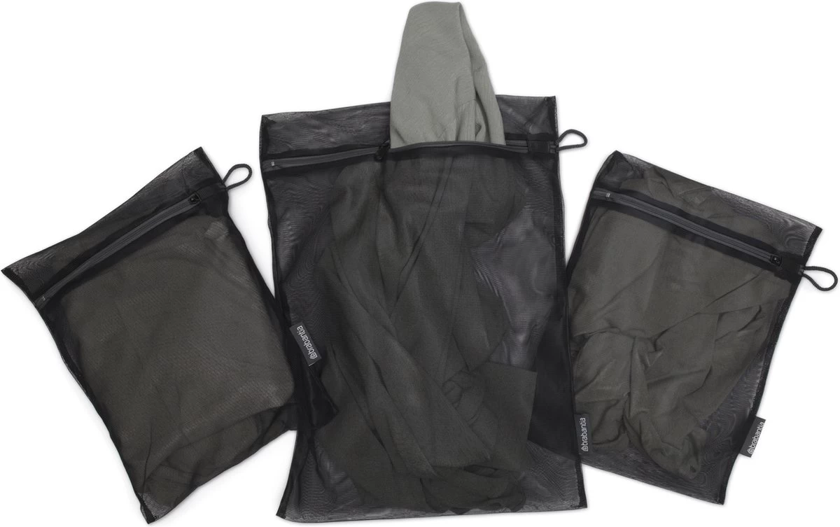 Brabantia Waszakjes In 2 Maten - Set Van 3 - Black - Afbeelding 2