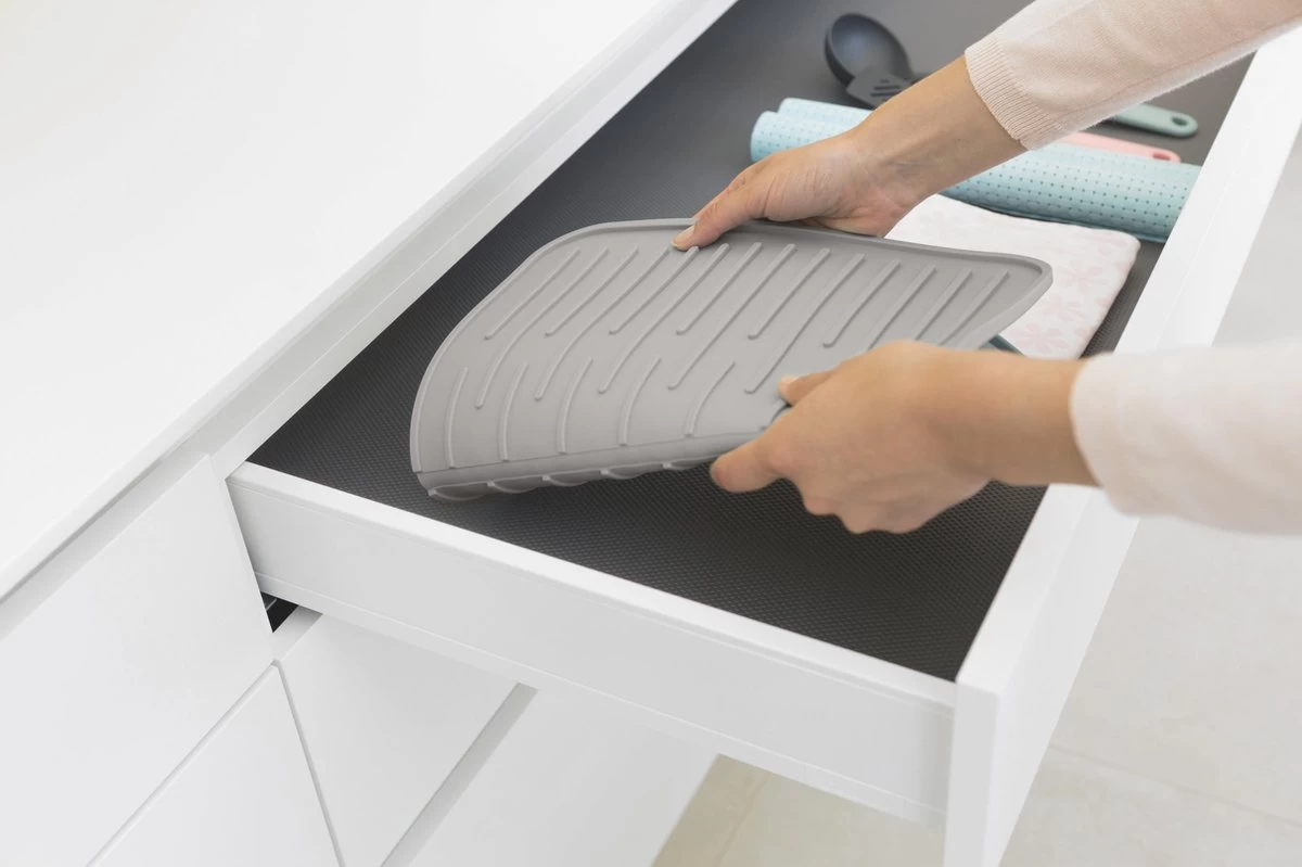 Brabantia SinkSide Afdruipmat - Siliconen - Mid Grey - Afbeelding 6