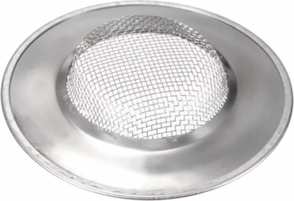JvB - Gootsteen Zeef 2 Stuks RVS Buitenmaat 7.5 Cm Binnenmaat 4,3 Cm - Zeef - Gootsteen - Haar Opvanger Haar Vanger - Vuil Tegenhouden - Afbeelding 2
