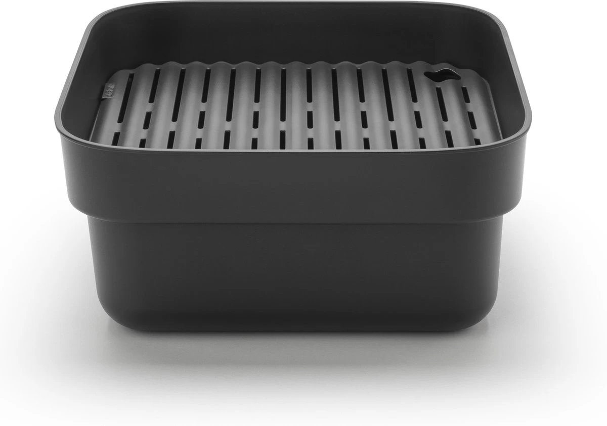 Brabantia SinkSide Afwasbak Vierkant - Met Afdruipschaal - Dark Grey - Afbeelding 9