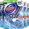 Glorix Power 5 Toiletblokken - Ocean - 9 Stuks - Halfjaarbox - Voordeelverpakking
