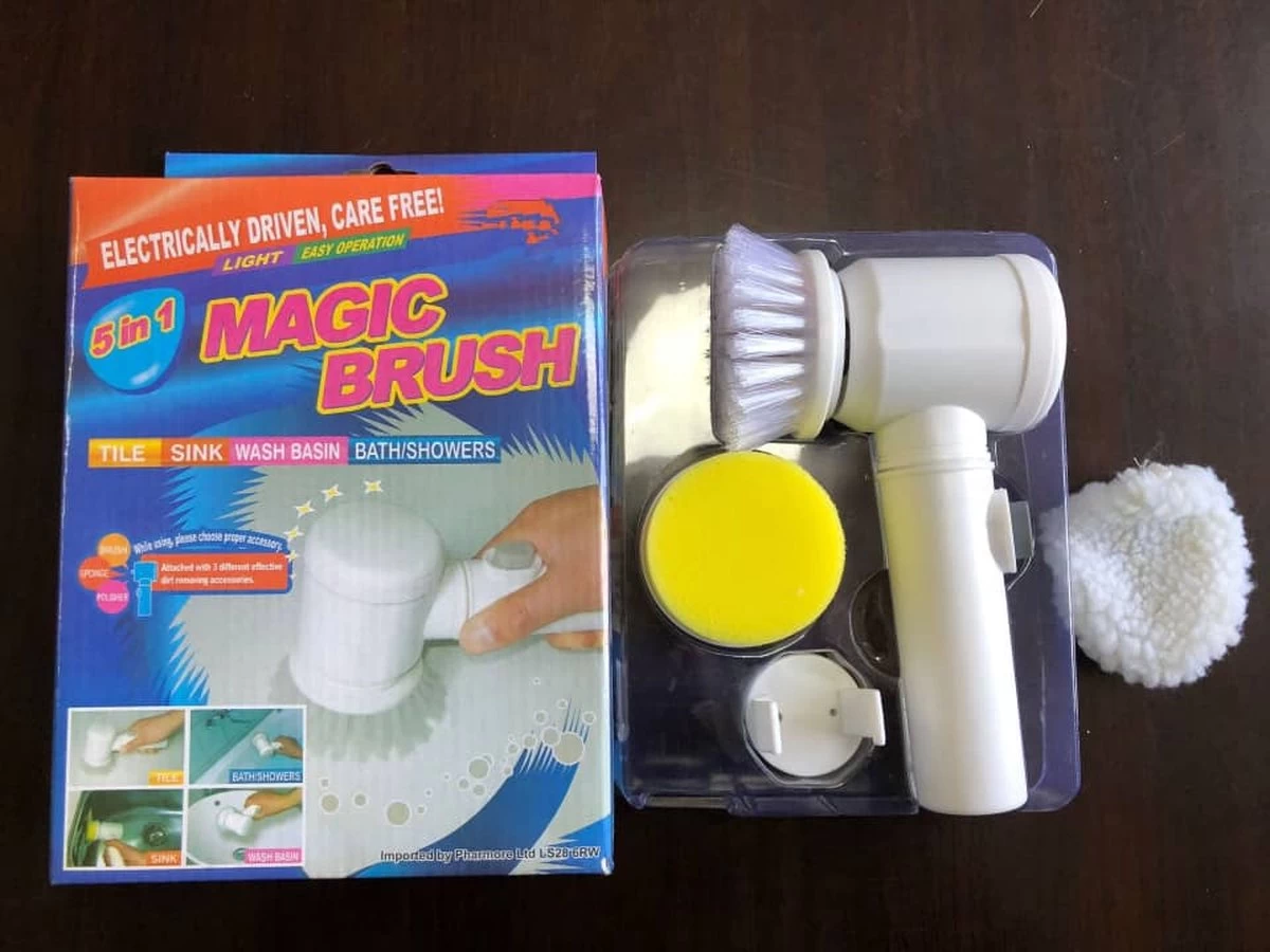 V&P Magic Brush - Elektrische Multifunctionele Schoonmaakborstel - 3 Opzetstukken - Wasborstel - Poetsmachine - Schrobborstel - Handborstel - Werkborstel - Schrobber - Boorborstel - Schoonmaakmiddelen - Reinigingsborstel - Afbeelding 3