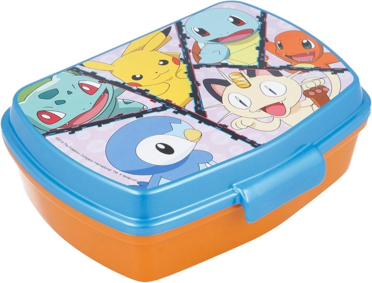 Disney Pokemon Broodtrommel - Officieel Gelicentieerd - 17x13 Cm - Brooddoos - Lunchbox