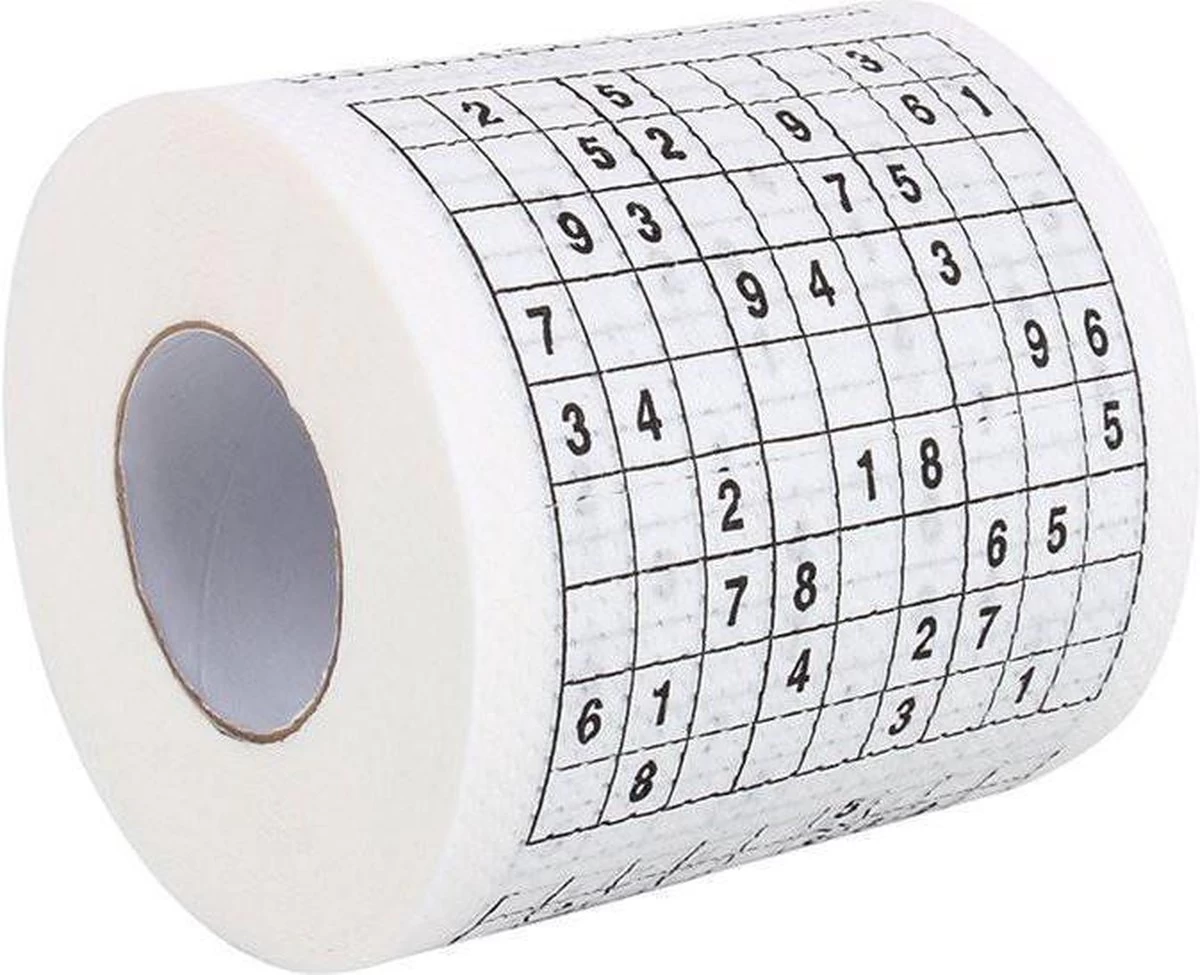 MikaMax Sudoku WC Papier - Sudoku - Iedervel Een Andere Sudoku - Toiletpapier - Puzzels - Puzzel - Afbeelding 6