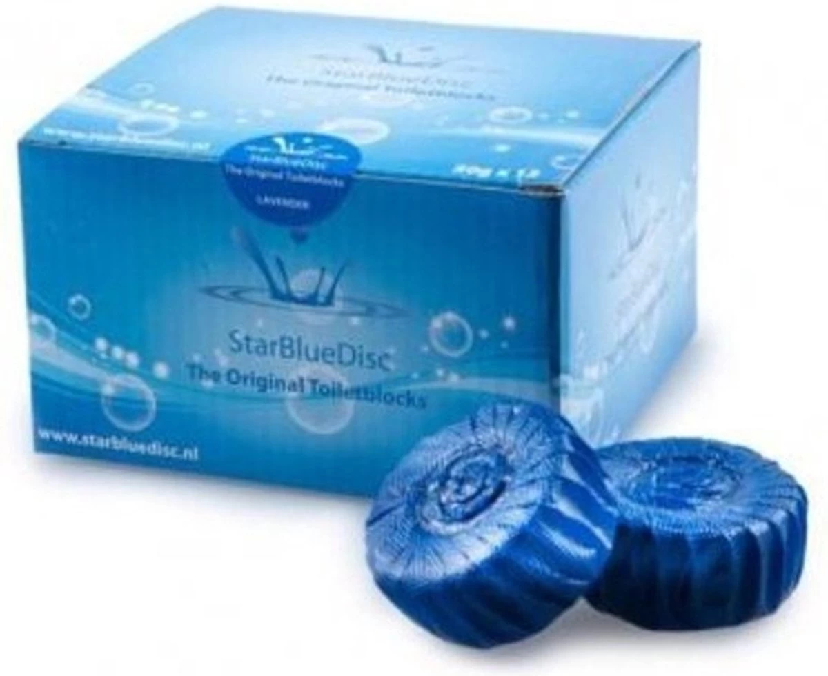 StarBlueDisc 12 Stuks Toiletblokjes Halfjaar Verpakking Blauw - Afbeelding 11