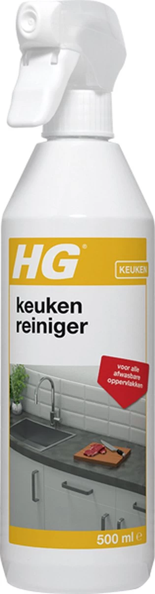 HG Keuken Reiniger - 500ml - Effectief En Hygiënisch - Voor Alle Afwasbare Oppervlakken - Afbeelding 5
