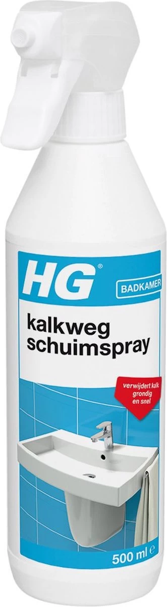HG Kalkweg Schuimspray - 500ml - 100% Glans - Verwijdert En Voorkomt Kalk - Biologisch Afbreekbaar - Afbeelding 6