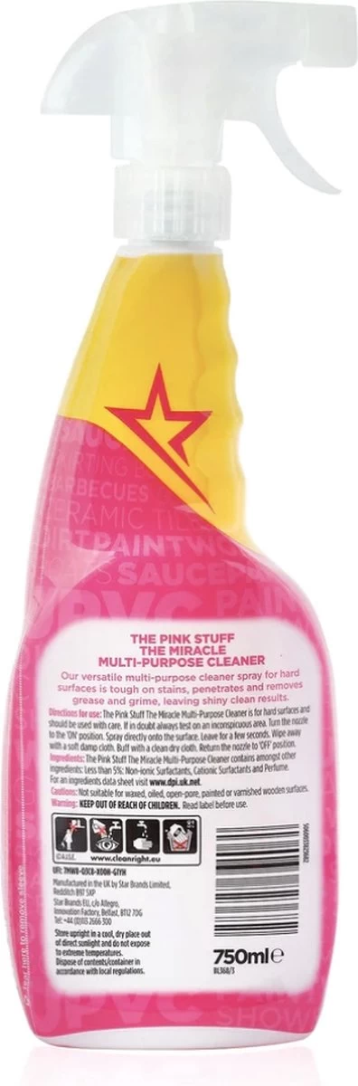 The Pink Stuff The Miracle Allesreiniger 750 Ml - Afbeelding 5